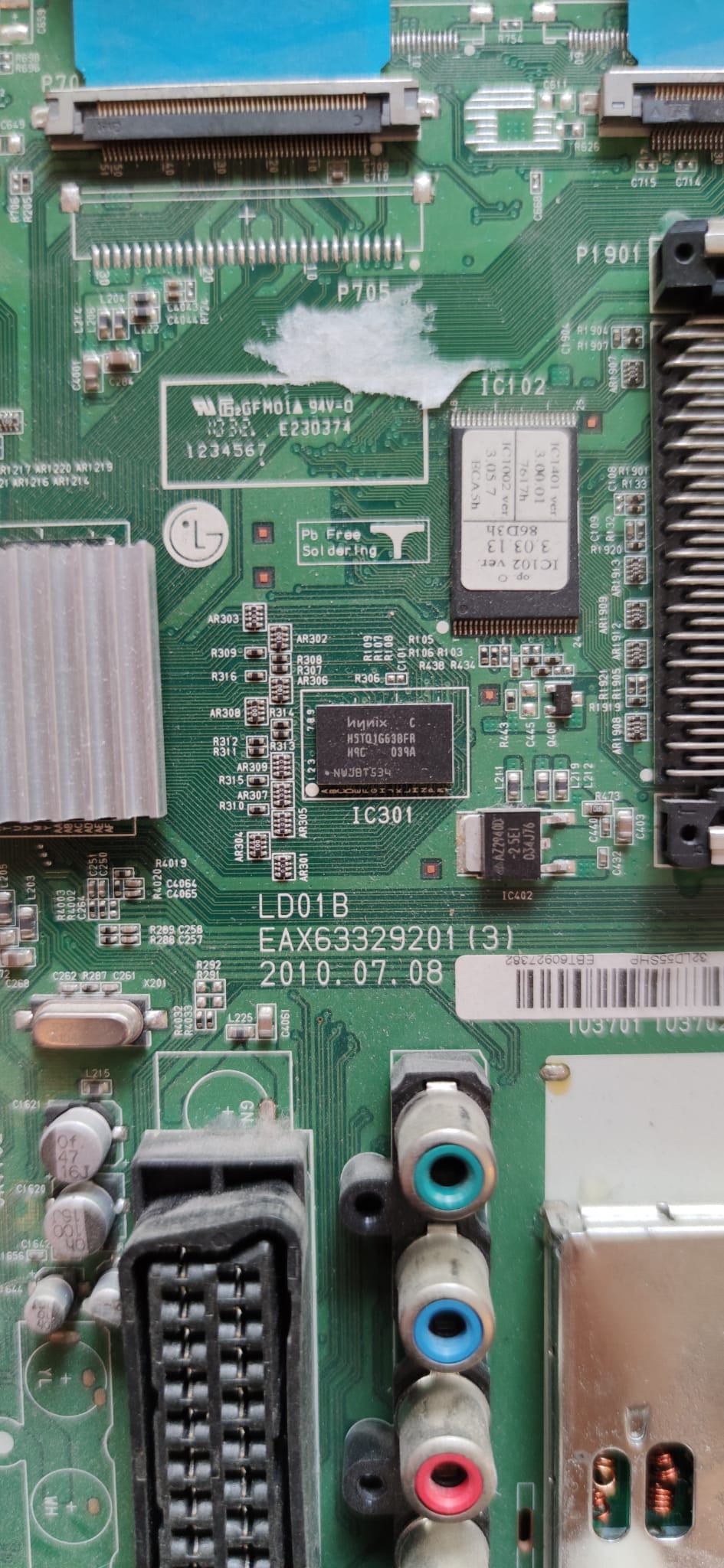 EBT60927382 , EAX61354204 (0) , LK315D3LA57 , 32LD550 , LG MAINBOARD ,